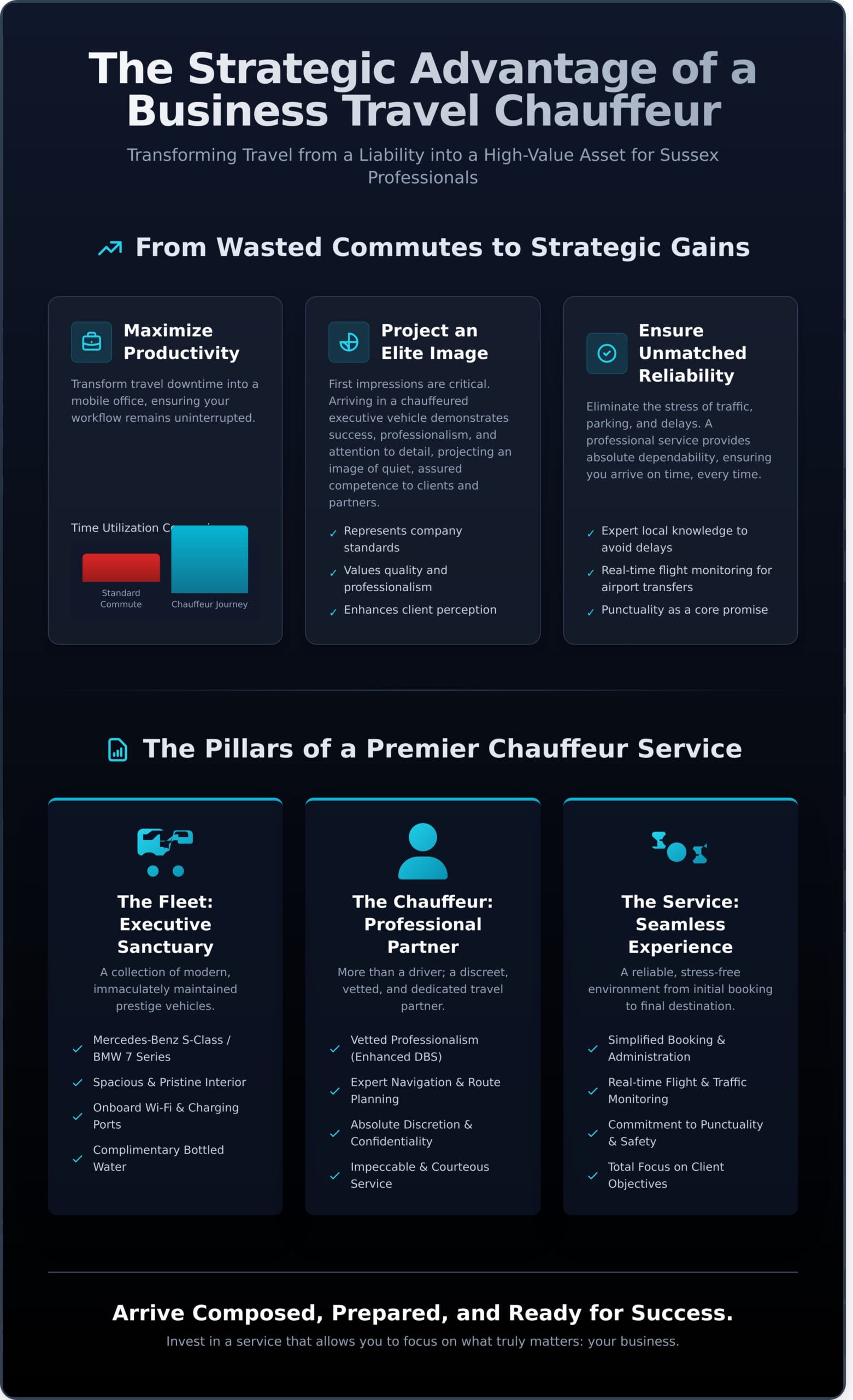 Business Travel Chauffeur Sussex: The Ultimate Guide for Professionals - Infographic