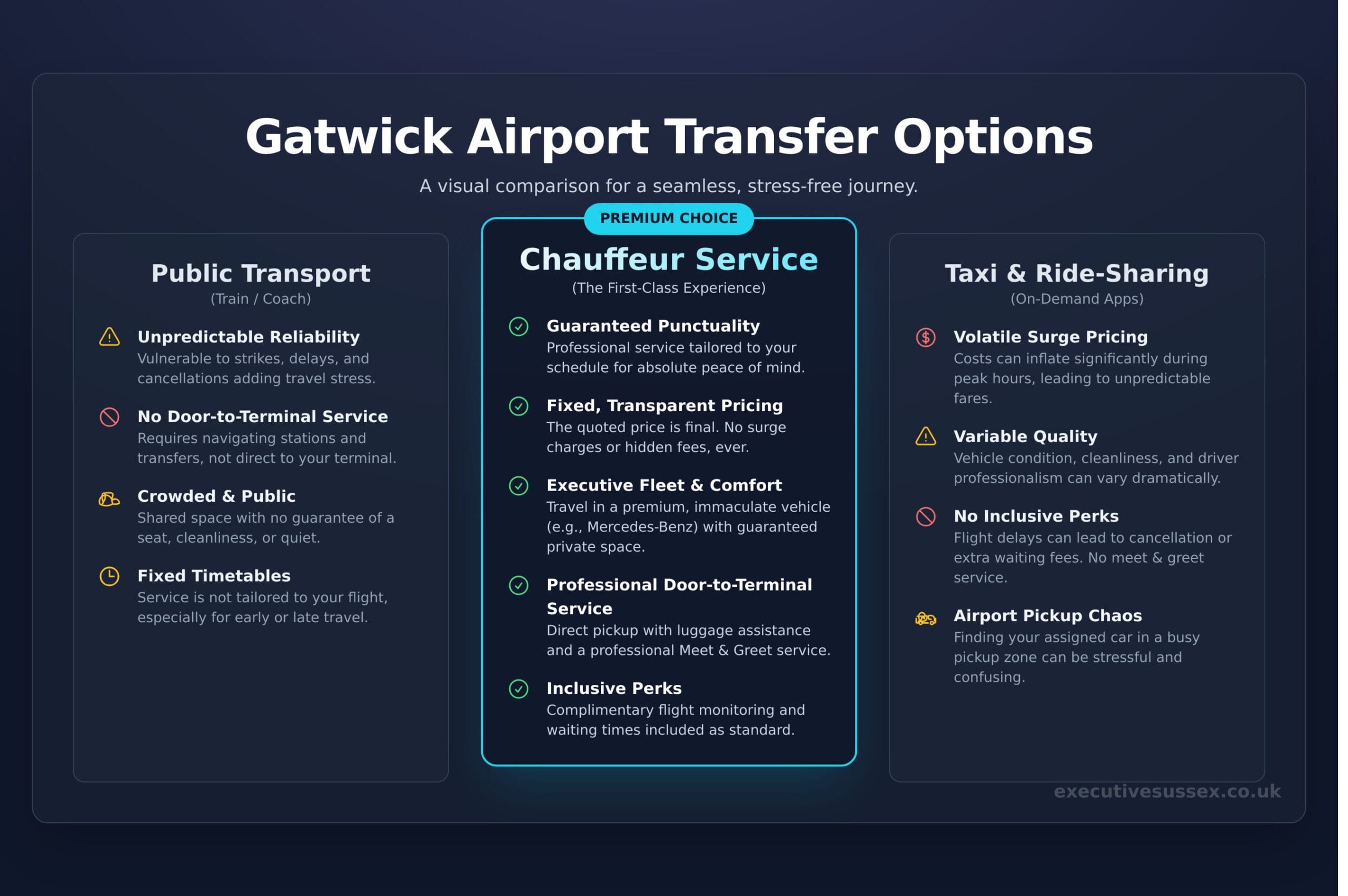 Gatwick Airport Transfers: The Ultimate Guide to a Seamless Journey - Infographic